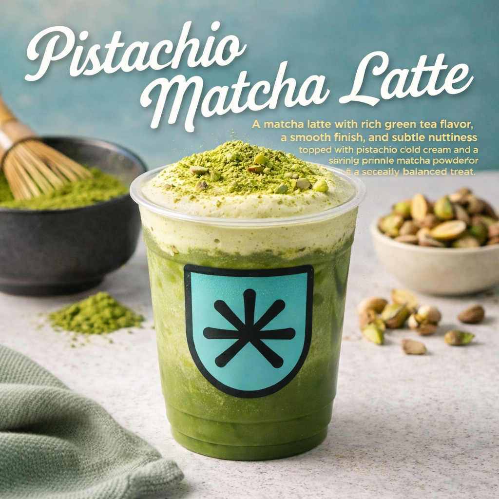 Pistachio Matcha Latte Djournal Coffee
